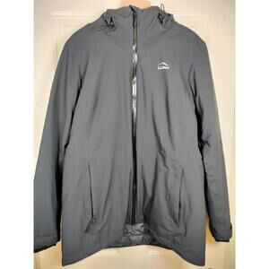L.L. Bean Women's PrimaLoft Insulated Waterproof Hooded Jacket Black L Reg